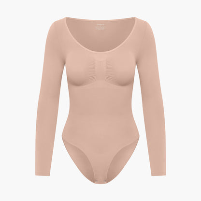 Bodysuit Sculpting Shapewear Longsleeve mit Slip - Secret Sales