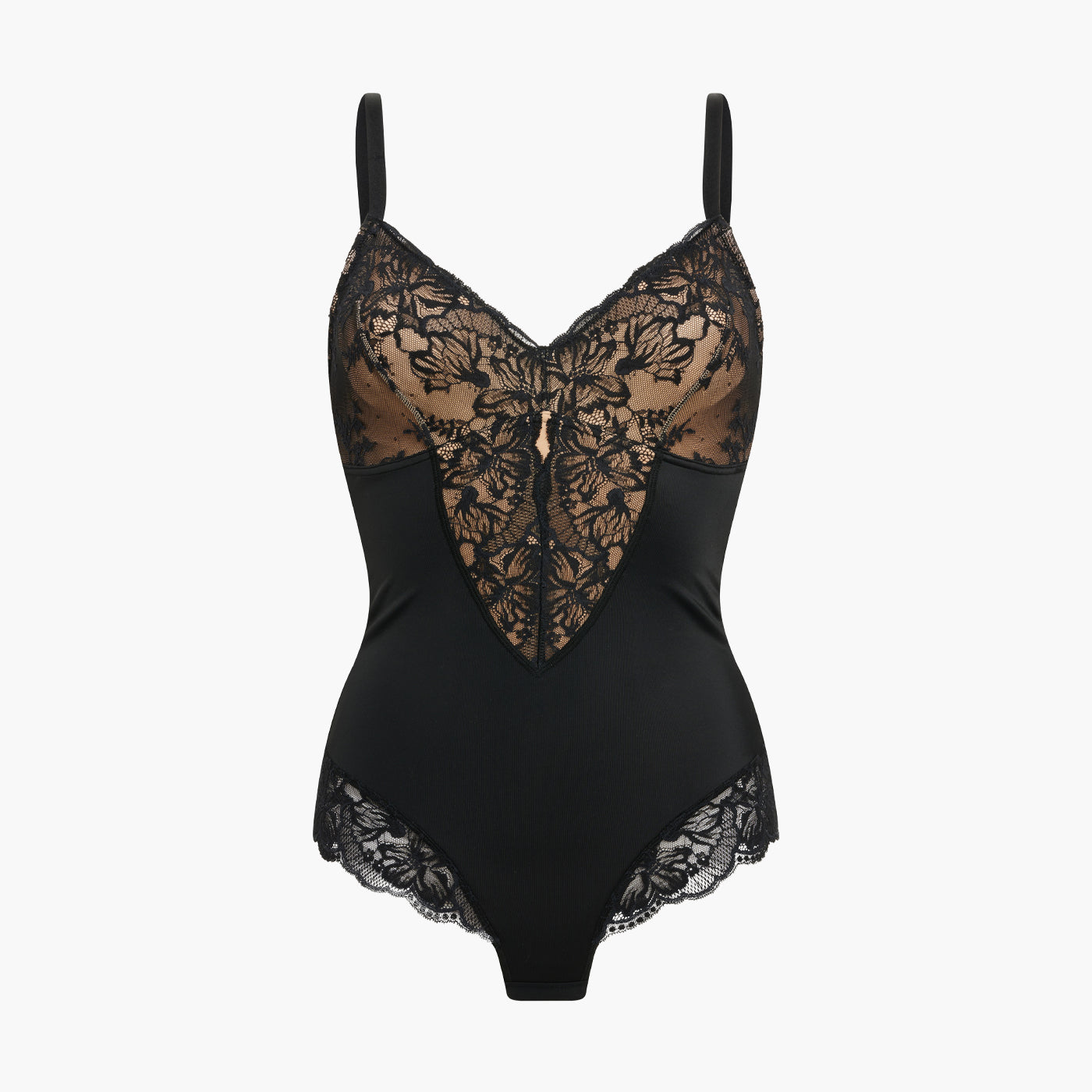 Sculpting Lace Shapewear Bodysuit mit Slip - Secret Sales