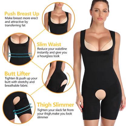 Women Shapewear Body Shaper Slimming Underwear Bodysuit Waist Shaper Slimming Pants Waist Trainer Tummy Full Body Butt Lifter