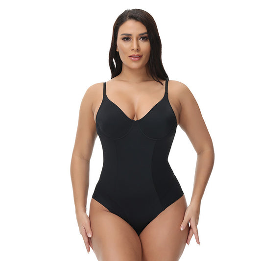 Women'S Seamless One Piece Shapewear Postpartum Waist Button Up