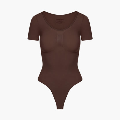 Bodysuit Sculpting Shapewear T-Shirt mit String - Secret Sale