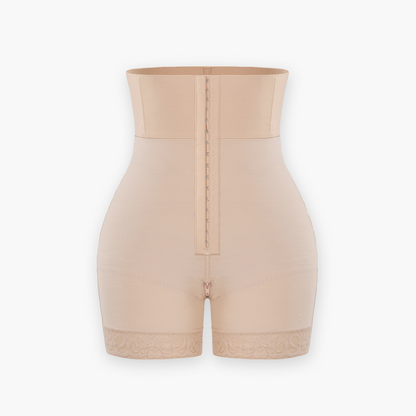 High-waisted shape shorts with butt lift and tummy support