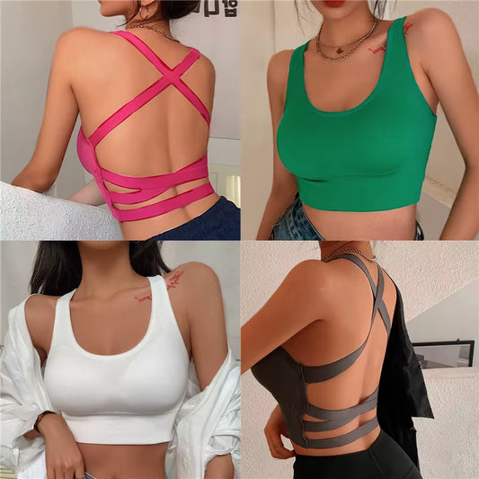 Sexy Sports Bra Yoga Bra Fitness Top Women Seamless High Impact Sports Bra Sports Underwear Push-Up Bra Sportswear Bralette