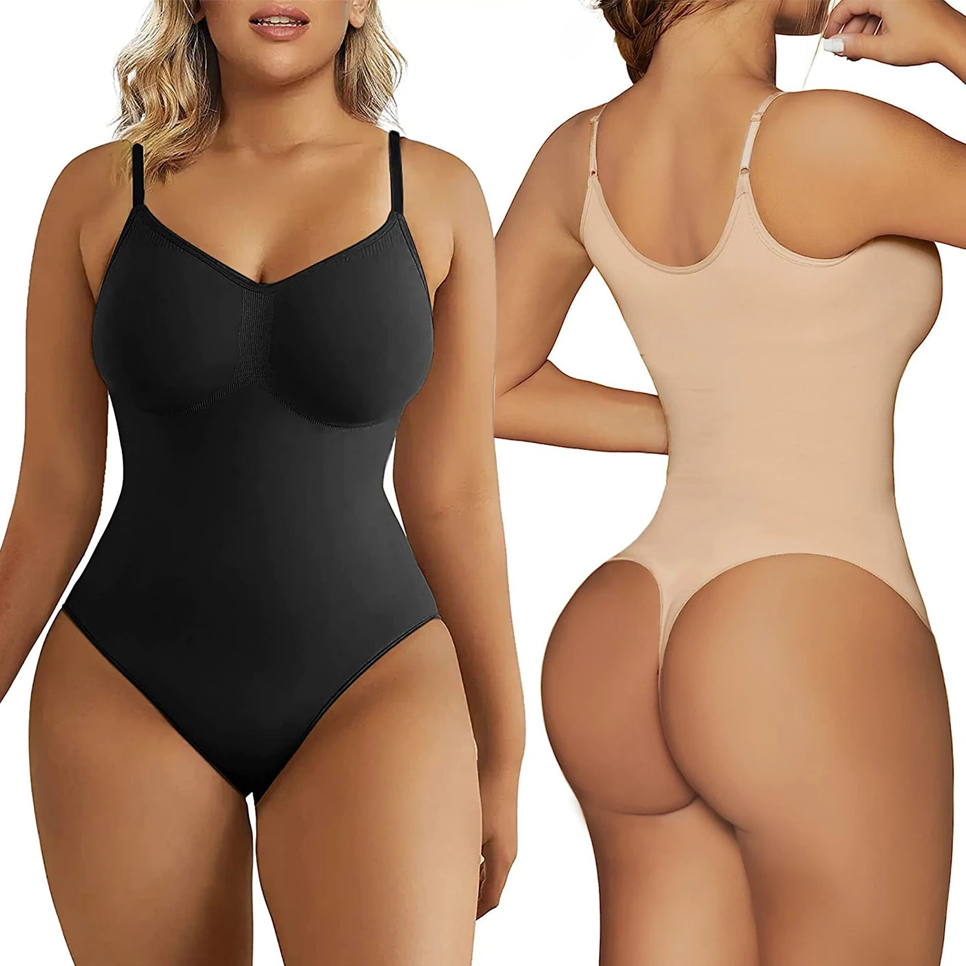 Xs 3Xl Body Suit Shapewear Seamless Thong Shapewear Woman Tummy Control Fajas Body Shaper Tummy Slimmer under Clothes plus Size